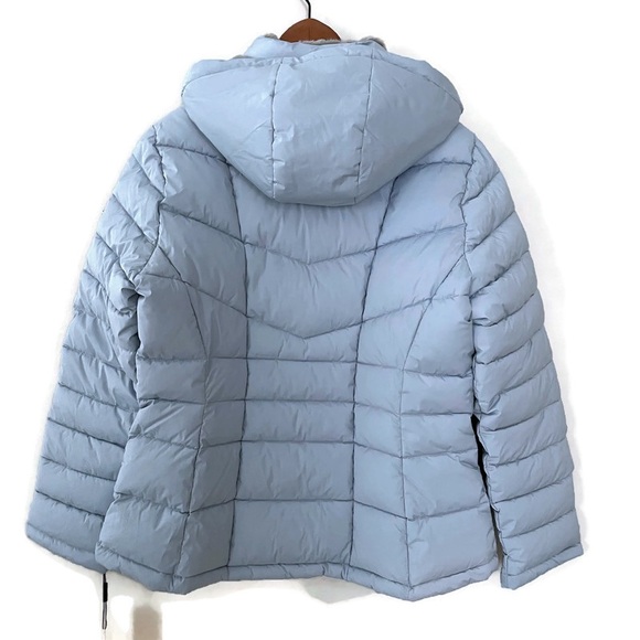 Calvin Klein Hooded Winter Puffer Coat Water Resistant Soft Luxury Women’s Large - Picture 9 of 17